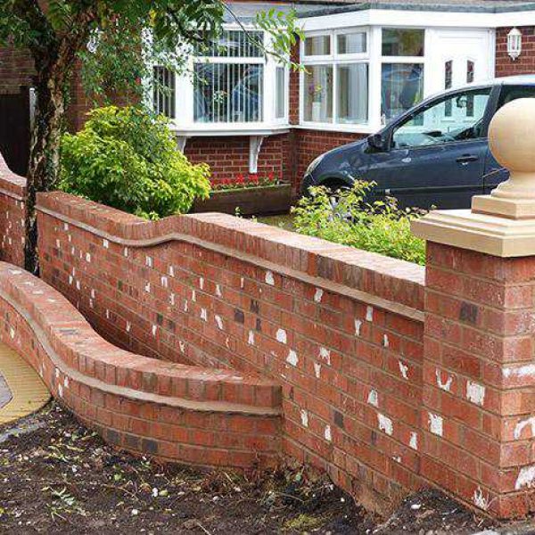 Brickwork can be a design statement, as well as a means of security and privacy. It can also add a functional boundary for flower beds, water features etc.